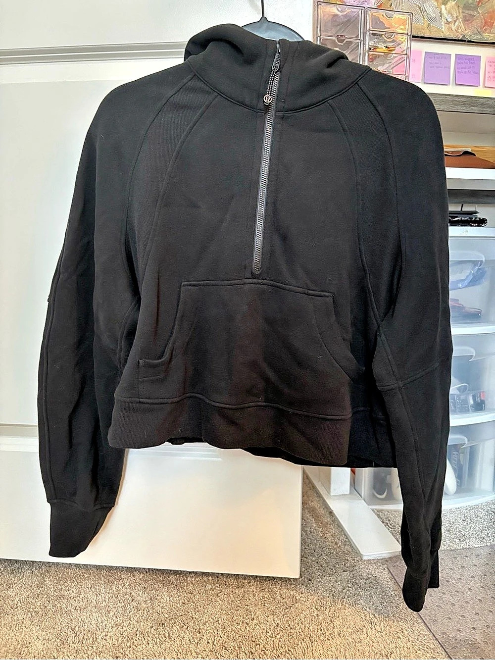 lululemon Scuba Oversized Half-Zip Scuba Black